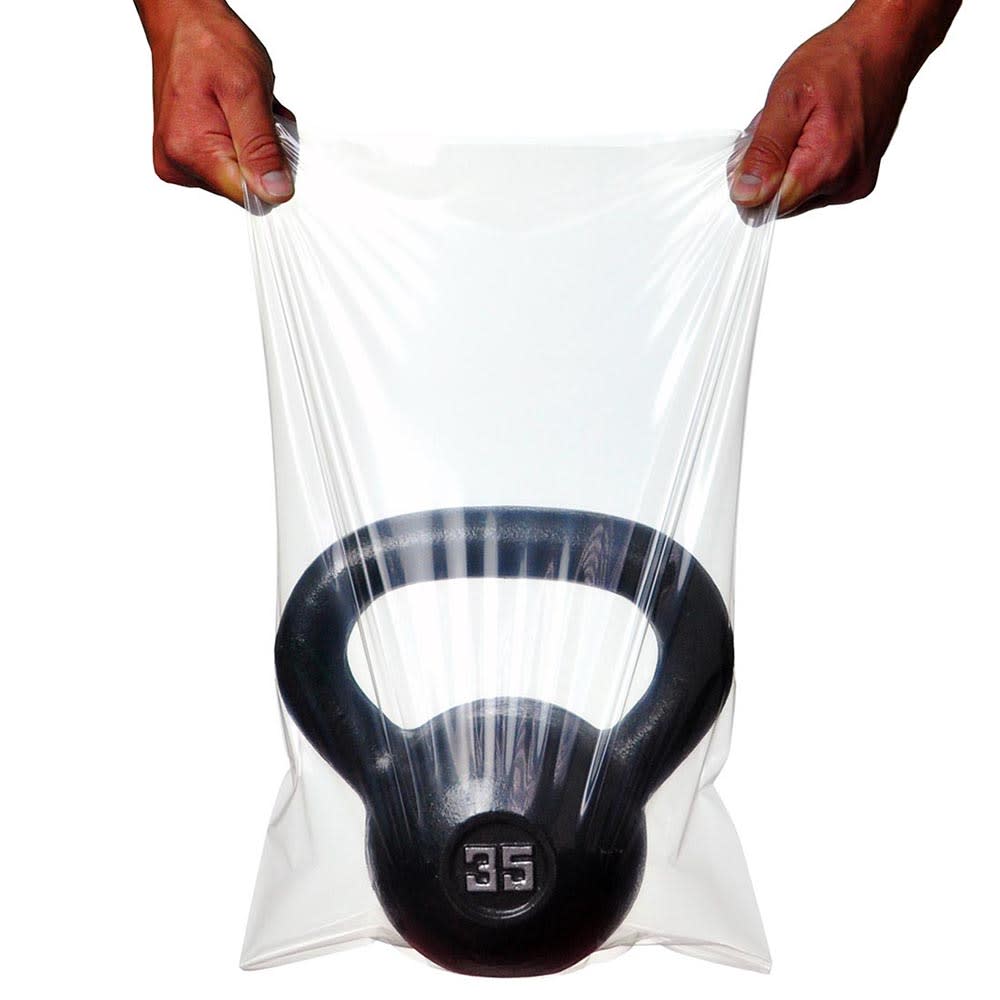 LK Packaging 7F0709 TUF-R Open Ended Flat Bag - 7" x 9", 1 mil LLDPE, Clear, Case of 1000