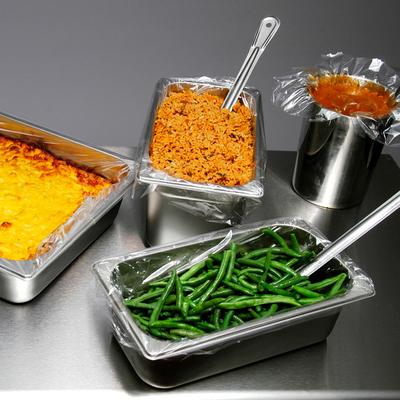 LK Packaging PVL3418 Heavy-Duty Pan Liner for Full-Size Deep Food Pans - 18" x 34", Poly, 6" Full-Size Pans, PTL, 0.8 mil