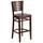 Flash Furniture XU-DG-W0108BBAR-WAL-WAL-GG Commercial Bar Stool w/ Slat Back &amp; Wood Seat, Walnut