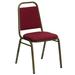 Flash Furniture FD-BHF-2-BY-GG Stacking Banquet Chair w/ Burgundy Fabric Back & Seat - Steel Frame, Gold Vein