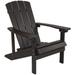 Flash Furniture JJ-C14501-SLT-GG 29 1/2"W Charlestown Adirondack Chair - 35"H, Resin, Slate Gray