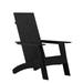 Flash Furniture JJ-C14509-BK-GG Sawyer Outdoor Adirondack Chair - Resin Wood, Black