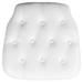 Flash Furniture SZ-TUFT-WHITE-GG 15 3/4" Chair Cushion w/ Hook & Loop Adhesive Tape - 1 1/2" Thick, Vinyl, White, 1.5 in