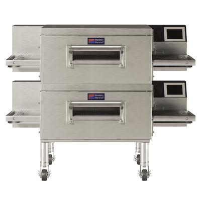 Middleby Marshall PS638E-2 208/3 65" Electric Double Impingement Conveyor Oven - 208v/3ph, Stainless Steel