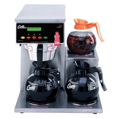 Curtis ALP3GTR12A000 Medium Volume Decanter Coffee Maker - Automatic, 4 gal/hr, 120v, Silver