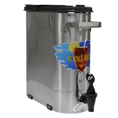 Curtis TCNV14 3 1/2 gal Short Narrow Iced Tea Dispenser w/ Handles, Stainless Steel