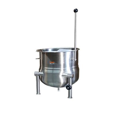 Crown Steam DC-6 6 gal. Steam Kettle - Manual Tilt, 2/3 Jacket, Direct Steam, Stainless Steel