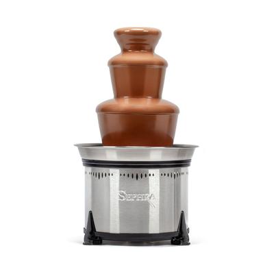 Sephra 17307 18" Classic Chocolate Fountain w/ Motor & Heat Switches, 6 lb Chocolate Capacity, Stainless Steel
