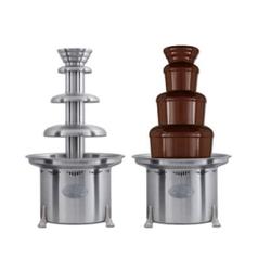 Sephra CF34R4 34" 3 Tier Montezuma Chocolate Fountain w/ 20 lb Capacity, Silver