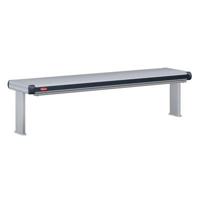 Hatco GR2AHL-60D6 120 63 1/2" High Watt Strip Warmer - Double Rod, Remote Control Required, 120v, Silver