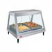 Hatco GRHDH-2P Glo-Ray 32 1/2" Full Service Countertop Heated Display Case - (1) Shelf, 120v, 2 Pan Single Shelf, Humidity Chamber, Silver