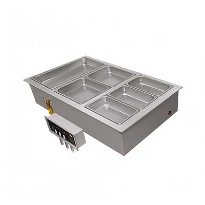Hatco HWBI-3D Drop-In Hot Food Well w/ (3) Full Size Pan Capacity, 240v/1ph, Stainless Steel