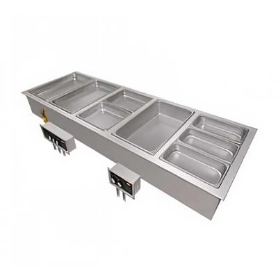 Hatco HWBI-4M Drop-In Hot Food Well w/ (4) Full Size Pan Capacity, 240v/3ph, Stainless Steel
