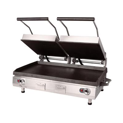 Star PSC28IT Pro-Max 2.0 Double Commercial Panini Press w/ Cast Iron Smooth Plates, 240v/1ph, Stainless Steel