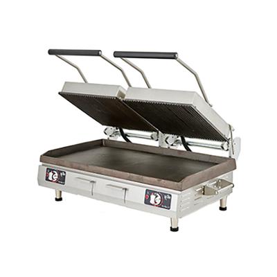 Star PSC28IT Pro-Max 2.0 Double Commercial Panini Press w/ Cast Iron Smooth Plates, 240v/1ph, Stainless Steel