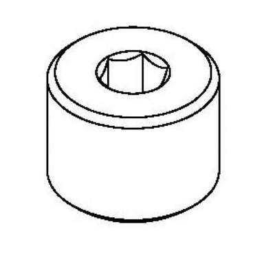 T&S 014554-25 Close Nipple, Rough Chrome Finish
