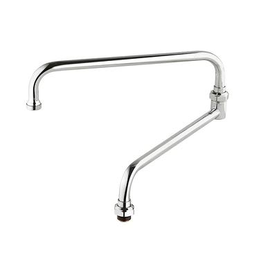T&S 069X Double Joint Nozzle, 12" Back, 12" Front, 24" Total Length, Chrome