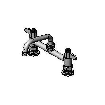 T&S 5F-8DLX06 Deck Mount Faucet - 6" Swing Spout, 8" Center