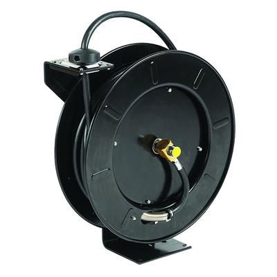 T&S 5HR-242 Open Hose Reel, 50 ft of 3/8"Diameter, Epoxy Coated Steel, Black