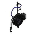 T&S 5HR-242-01WE2 Equip Single Temperature Open Hose Reel Assembly w/ 50 ft Hose & Mixing Faucet, 1/2" Female Inlet, Black