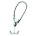 T&S B-0133-BC Wall Mount Pre Rinse Unit w/ 44" Hose & Lever Handles, 6" Wall Bracket, Stainless Steel