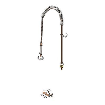 T&S B-0153 38 9/10"H Deck Mount Pre Rinse Faucet - 1 3/20 GPM, Nozzle Only, Stainless Steel