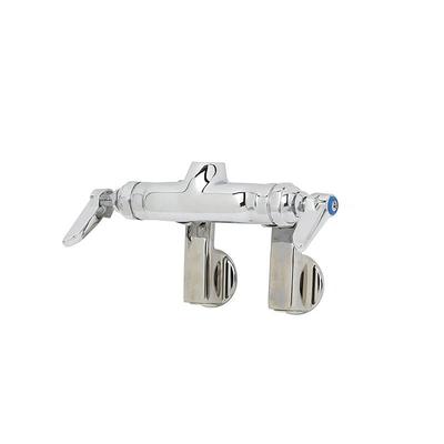 T&S B-0340-LN Faucet, Rigid Base, Adjustable Centers, Wall Mount, Chrome