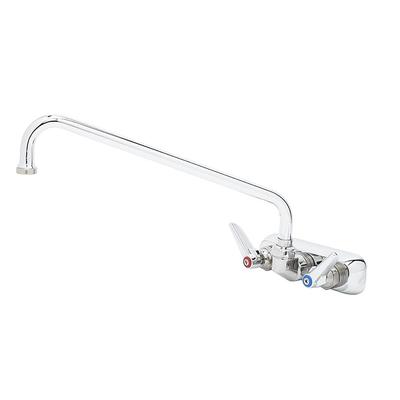 T&S B-1117 Splash Mount Faucet - 10" Swing Spout, 4" Centers