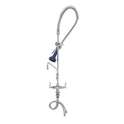 T&S B-2338-08 40 1/4"H Deck Mount Pre Rinse Faucet - 1.07 GPM, Base with Nozzle, Stainless Steel
