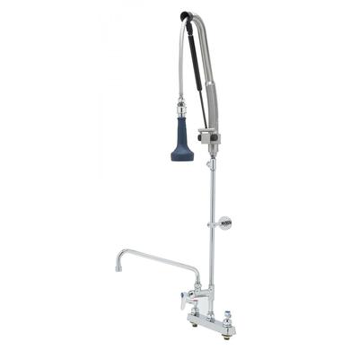 T&S B-5120-12CRB8TP 47 9/50"H Deck Mount Pre Rinse Faucet - 1 7/100 GPM, Base with Nozzle, Stainless Steel