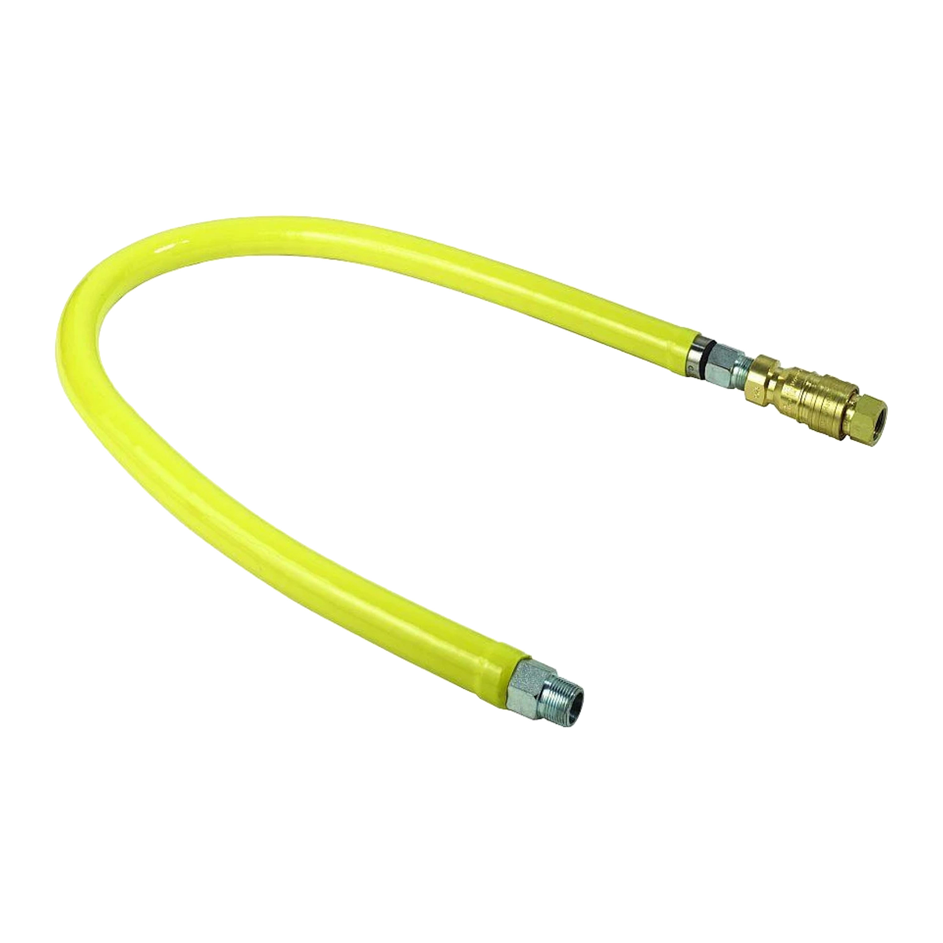 T&S HG-4F-36 36 Gas Connector Hose w/ Quick Disconnect - Stainless Steel, 1 1/4 Connection
