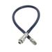 T&S HW-4C-36 Safe-T-Link Connector Water Hose, 36"LStainless Braid, Quick Disconnect, 1/2"D, Stainless Steel