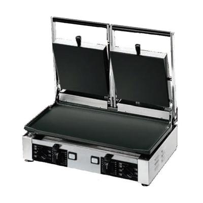 Univex PPRESS2F Double Commercial Panini Press w/ Cast Iron Smooth Plates, 220v/1ph, Stainless Steel