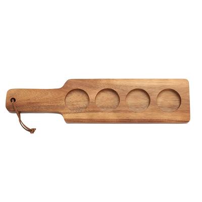 Anchor Hocking 11938 4 Well Serving Paddle, Acacia Wood, Brown