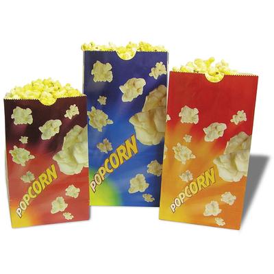 Winco 41230 130 oz Popcorn Butter Bags - 6"W x 3 3/4"D x 10 1/2"H, Green, 130 Ounce