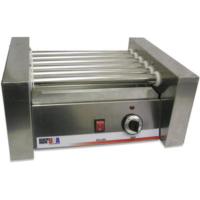 Winco 62010 10 Hot Dog Roller Grill - Flat Top, 12...