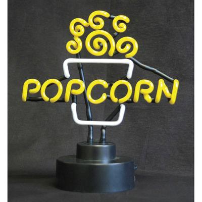 Winco 91001 Countertop Neon Popcorn Sign - 11