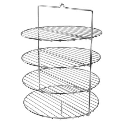 Winco EDM-P58 Pizza Rack for EDM-2 - 15"L x 15"W x 18"H, Wire, 4-Tiered, Metal, Chrome