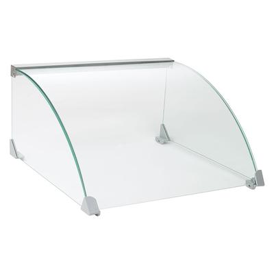 Winco EHDG-5SG Sneeze Guard for EHDG-5R Hot Dog Grill - 19 7/8"W x 9 1/4"D x 8 3/16"H, Glass, Clear