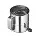 Winco RFS-8 8 Cup Rotary Sifter, Stainless, Stainless Steel