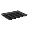 Winco SBF-5K 5 Roll Bread Pan - Silicone, Black