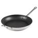 Winco SSFP-12NS 12 1/2" Non Stick Steel Frying Pan w/ Solid Metal Handle, Stainless Steel