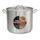Winco SST-16 16 qt Stainless Steel Stock Pot w/ Cover - Induction Ready