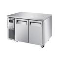 Turbo Air JURF-48-N 47 1/4" W Undercounter Refrigerator/Freezer w/ (2) Section & (2) Door, 115v, Silver