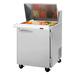 Turbo Air PST-28-12-N 27 1/2" Sandwich/Salad Prep Table w/ Refrigerated Base, 115v, 12 Pan Capacity, Solid Hood Lid, Stainless Steel