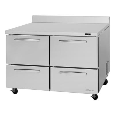 Turbo Air PWF-48-D4-N 48 1/4"W Worktop Freezer w/ 2 Sections & 2 Drawers, 115v, Silver