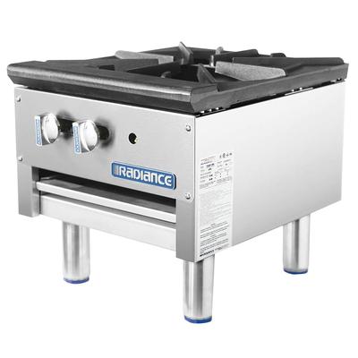 Turbo Air TASP-18S NG 1 Burner Stock Pot Range, Natural Gas, Radiance Series, Stainless Steel, Gas Type: NG