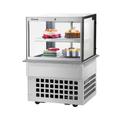 Turbo Air TBP-36-46FDN 38 1/8" Full Service Bakery Display Case w/ Straight Glass - (2) Levels, 115v, 115 V, Silver