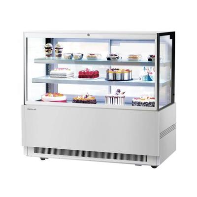 Turbo Air TBP60-54FN-S 59" Full Service Bakery Display Case w/ Straight Glass - (3) Levels, 115v, Silver