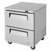 Turbo Air TUR-28SD-D2-N 27 1/2" W Undercounter Refrigerator w/ (1) Section & (2) Drawers, 115v, Stainless Steel